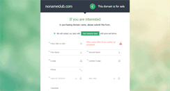 Desktop Screenshot of nonameclub.com